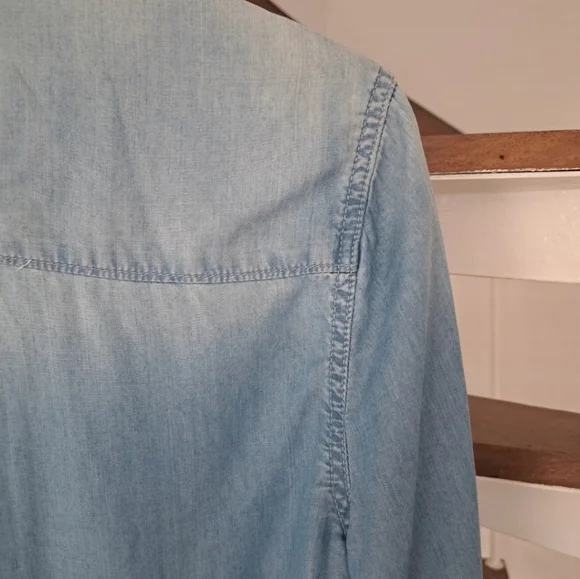 Superdry Size M Womens Button Up Long Sleeve Denim Shirt Collared. - Picture 11 of 11